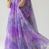 Isela™ | Vestido Maxi Cruzado con Degradado de Color y Tirantes Finos