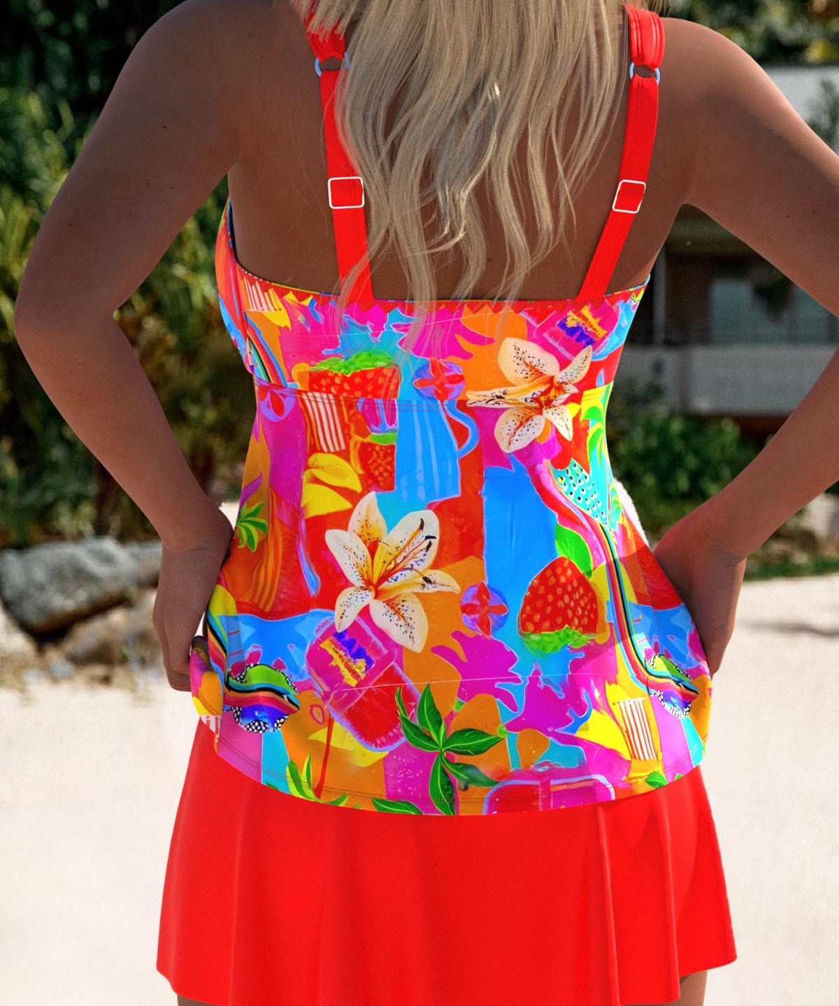Eleanor™ | Vestido de baño tankini floral elegante