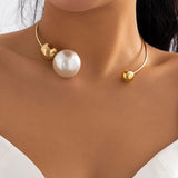 Collares de Perlas de Metal